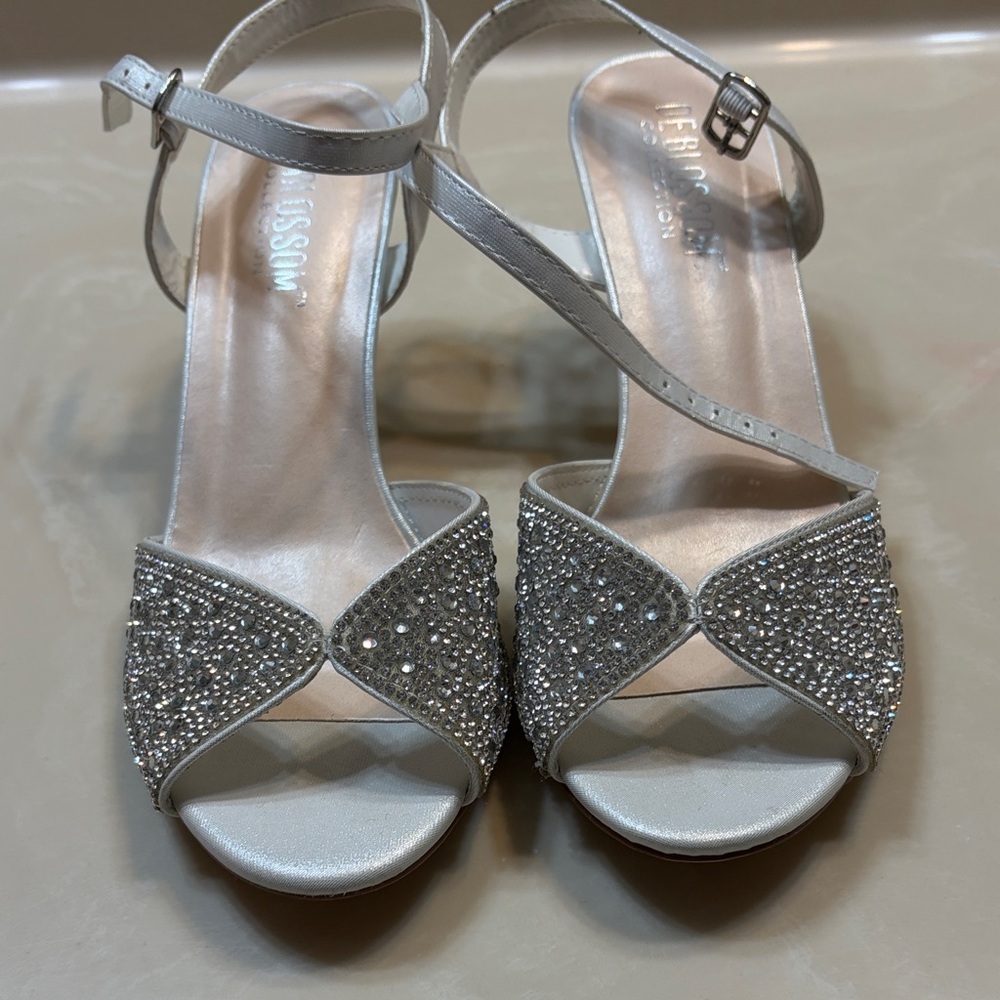 Nina Silver Embellished Heels